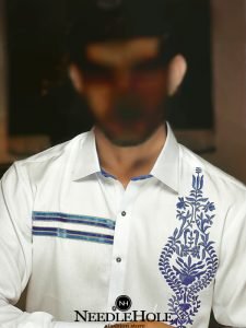 MSK401157 Embroidered salwar kamiz dress for men in off-white colour
