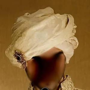 Traditional Groom Turban, Silk Jamawar Fabric, Pre-Tied, Off-White