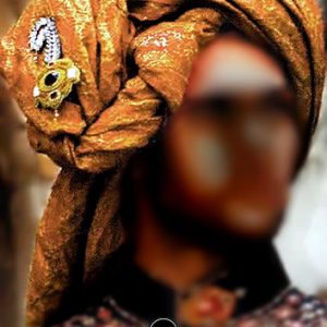 Traditional safa turban for men, pre-tied jamawar groom turban in rustic flame color