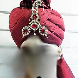 Pakistani wedding turban online for groom in silk fabric