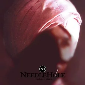 Off white raw silk Aladin style turban for groom