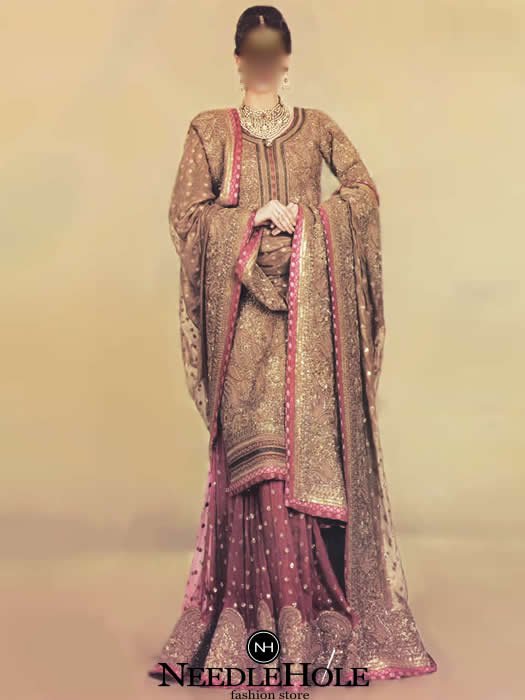 Pakistani Wedding Sharara Dress Styles for Brides