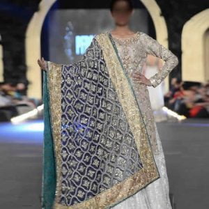 Traditional wedding sharara dress, full sleeves, embellished boat neck bridal shirt with bridal sharara and embellished bridal dupatta
