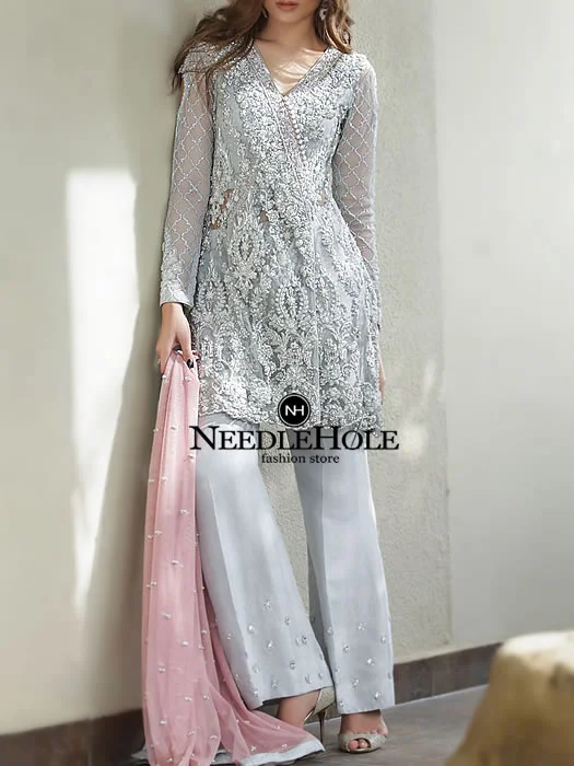 Zainab chottani Pakistani angrakha formal party dress women