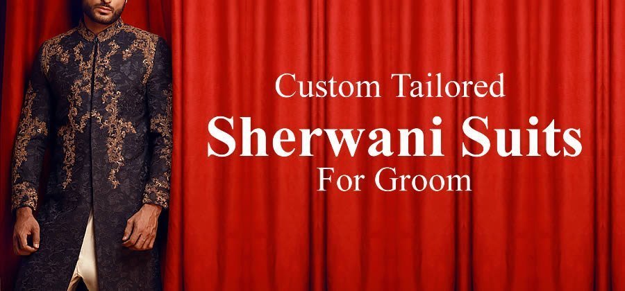 Custom Tailored Sherwani Suits For Groom