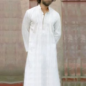 Pure Cotton Arabic Jubba For Men In Offwhite Color