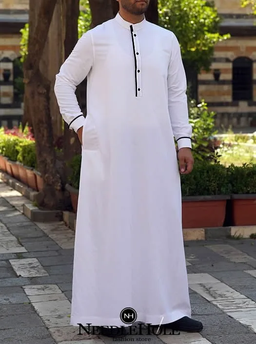 White Emirati Thobe For Men