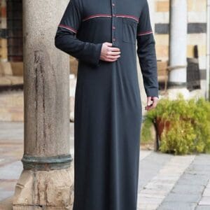 Islamic Thobe For Men In Black Color