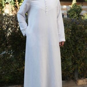 Muslim Thobe For Men In Offwhite Color