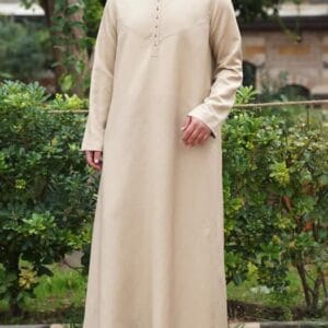 Muslim Thobe For Men In Sand Color
