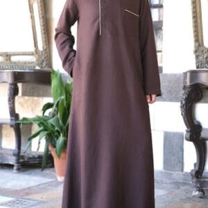 Muslim Thobe For Men In Copper Rose Color